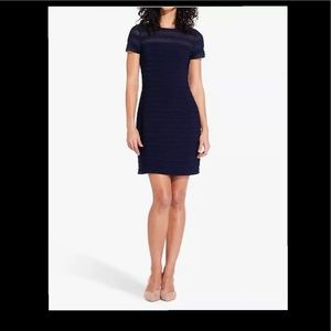 🆕Adrianna Papell Illusion Blue Sheath Dress Size 2